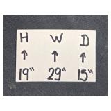 Medium Size Wooden TV Stand with Shelving