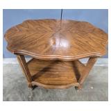 Vintage Wooden Two-Tier Accent Table