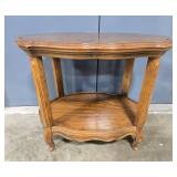 Vintage Wooden Two-Tier Accent Table