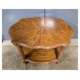 Vintage Wooden Two-Tier Accent Table
