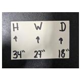 Corner Wooden Storage Cabinet with Two Shelves and Drawer