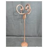 Set of Unique Metal Sculptures Including Cat Figure and Stands