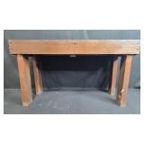 Wooden Stool and Table