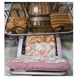 Outdoor Patio Set with Glass Table and Chairs, Includes Umbrella