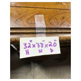 Vintage Wooden Dresser with Nine Drawers