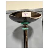 72" Tall Modern Floor Lamp with Chrome Finish and Glass Accents