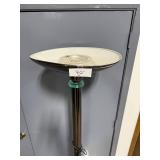 72" Tall Modern Floor Lamp with Chrome Finish and Glass Accents