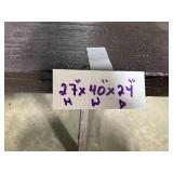 Rustic Wood Folding Table 27"H x 40"W x 24"D