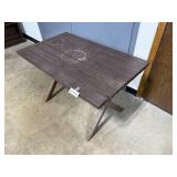 Rustic Wood Folding Table 27"H x 40"W x 24"D