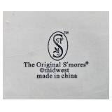 Collection of Decorative Winter Figurines and Candle Holders