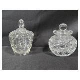 Collection of Vintage Glassware and Flower Frog