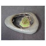 Collection of Vintage Glassware and Flower Frog