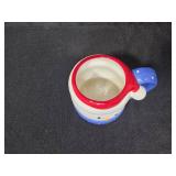 Set of Snowman Figurines: Candle Holder, Soap Dispenser, and Mug