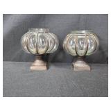 Set of Glass Candle Holders and Google Home Smart Speaker