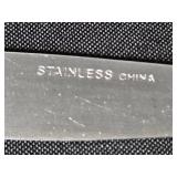 Set of Silverware and Crystal Decor Pieces