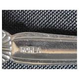 Set of Silverware and Crystal Decor Pieces