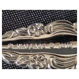 Set of Silverware and Crystal Decor Pieces