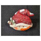 Holiday Figurine Collection with Snowman, Santa, and Cardinals