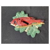 Holiday Figurine Collection with Snowman, Santa, and Cardinals