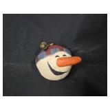 Holiday Decor Set with Snowmen Salt & Pepper, Mug & Candle Holder