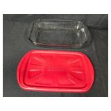 Assorted Kitchenware Collection with Ceramic Pot, Plate, and Woven Basket