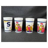 Assorted Drinkware Collection with Tumblers, Cups, and Tray