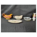 Set of Assorted Ceramic and Glass Serving Pieces