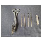 Lot of Vintage Glassware and Metal Serving Utensils Sets