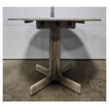 Round Wooden Dining Table with Pedestal Base