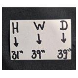 Round Wooden Dining Table with Pedestal Base