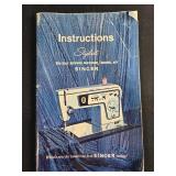 Singer Model 477 Zig-Zag Sewing Machine with Instruction Manual & Accessories