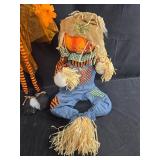 Pair of Pumpkin-Themed Halloween Decorations