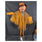 Pair of Pumpkin-Themed Halloween Decorations