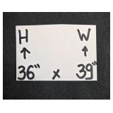 Rug Hook Wall Hanging with Trio of Geese Design and Wooden Frame