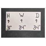 Striped Upholstered Armchair with Matching Pillow