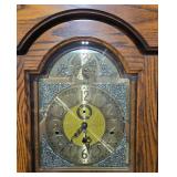 Howard Miller Grandfather Clock with Tempus Fugit Dial - needs maintenance