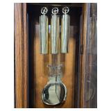 Howard Miller Grandfather Clock with Tempus Fugit Dial - needs maintenance