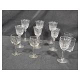 Set of Assorted Crystal Glassware Including Goblets and Tumblers