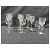 Set of Assorted Crystal Glassware Including Goblets and Tumblers