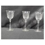 Set of Assorted Crystal Glassware Including Goblets and Tumblers
