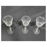 Set of Assorted Crystal Glassware Including Goblets and Tumblers
