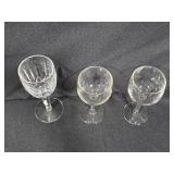 Set of Assorted Crystal Glassware Including Goblets and Tumblers