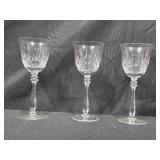 Set of Assorted Crystal Glassware Including Goblets and Tumblers