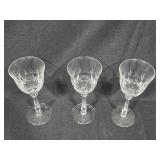 Set of Assorted Crystal Glassware Including Goblets and Tumblers