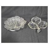 Set of Clear and Pink Vintage Glassware Pieces