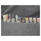 Set of Assorted Souvenir Shot Glasses