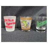 Set of Assorted Souvenir Shot Glasses