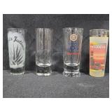 Set of Assorted Souvenir Shot Glasses