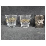 Set of Assorted Souvenir Shot Glasses