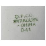 Set of 4 Vintage Platters: Silver Plated Wm Rogers and Porcelain